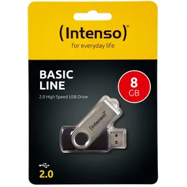 Intenso Basic Line 8GB schwarz/silber