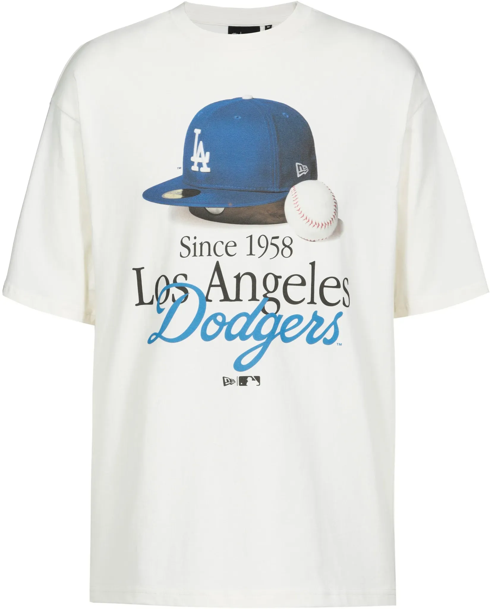New Era Los Angeles Dodgers T-Shirt Herren in white, Größe L - weiß