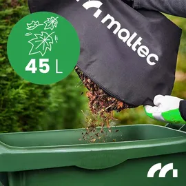 Maltec Laubbläser Laubsauger mit Schredder 3500 W