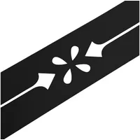 zaun|zu® Sichtschutzstreifen 2,55 m schwarz