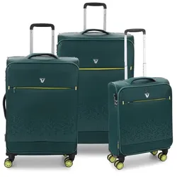 Roncato Crosslite 4-Rollen Kofferset 3tlg.  grün