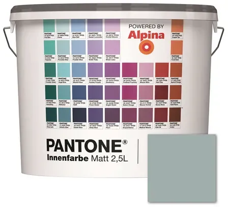 ALPINA Wandfarbe »Pantone«, Wandfarbe »Pantone«, Innenfarbe Ether 2,5 Liter matt - blau