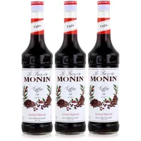 Monin Sirup Kaffee 700ml - Cocktails Milchshakes Kaffeesirup (3er Pack)