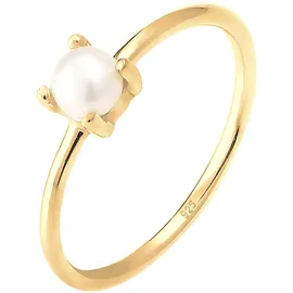 Elli Ring 925 Sterling Silber in Gold | Gr.: 58