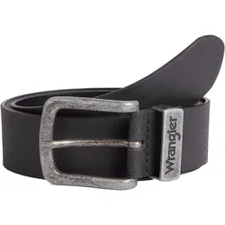 Wrangler Leder Gürtel Schwarz 100cm