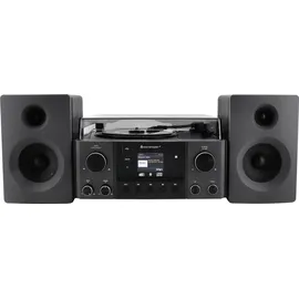 Soundmaster Musikcenter Elite Line MCD1950SW, Plattenspieler, CD, Bluetooth, DAB+, MP3, 2x 10 W, Schwarz