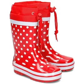 Playshoes Gummistiefel Rot/Weiß 34,5