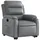 vidaXL Relaxsessel mit Aufstehhilfe Kunstleder 50 x 100 x 0 cm Grau
