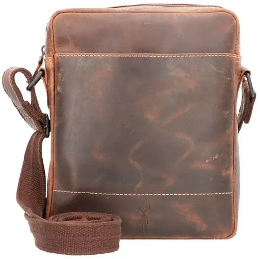 Jack Kinsky Baltimore 2 Umhängetasche Leder 20 cm  braun