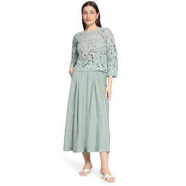 Betty Barclay Lochstrick-Pullover mit U-Boot-Ausschnitt Grau 38