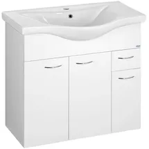 a&n&a aQualine Aqualine Keramia Fresh kabinett 75.1x35x74 cm Unterschrank hängend weiß 50082A