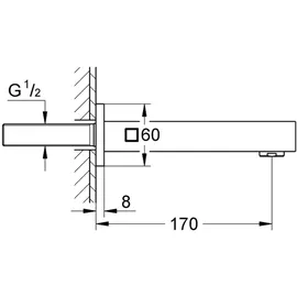 Grohe Eurocube Wanneneinlauf 13303AL0