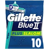 Gillette Nassrasierer Blue II Slalom Einwegrasierer für Männer x10