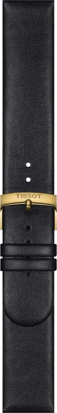 Tissot Synthetisch Synthetisches Leder Heritage 165ème Synthetisches Armband, Schwarz 20/20mm T604046467 - genarbt,schwarz