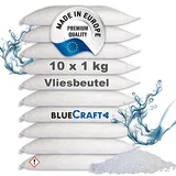 Bluecraft - 10x 1 kg Luft-Entfeuchter Granulat im Vliesbeutel Nachfüllpack Raumentfeuchter ohne Strom Feuchtigkeitskiller (10x 1kg)