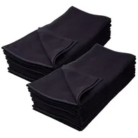 IC-collection 12er Pack Friseurhandtuch - schwarz - farbecht - 100% Baumwolle 2 (Zwirnfrottee, 40 x 90 cm)