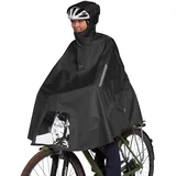 Tatonka Bike Poncho L - Wasserdichter Fahrrad-Poncho aus recyceltem Polyester mit Sichtfenster Reflektoren und praktischem Packbeutel