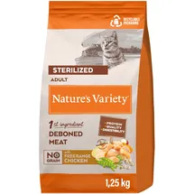 nature’s variety Nature's Variety Selected – Trockenfutter für ausgewachsene Katzen, sterilisiert – getreidefrei – mit Huhn im Freien gezüchtet – 1,25 kg