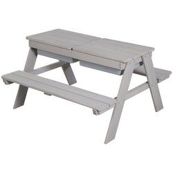 roba Kindersitzgarnitur, Holz, 4-Sitzer, BxHxT: 89 x 50 x 85,5 cm - grau
