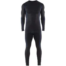Blåkläder 6810 Light Unterwäsche-Set schwarz/blau XS