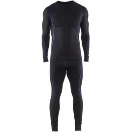 Blåkläder 6810 Light Unterwäsche-Set schwarz/blau XS