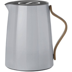 Stelton Isolierkanne Emma 1000 ml Edelstahl Grau 1 l