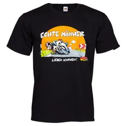 Echte Männer Kurzarmshirt schwarz XXL