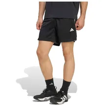 adidas Workout Essentials Base 3-Stripes Pique 7" Sport-Shorts Schwarz/Weiß L