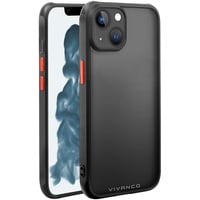 Vivanco Frosted Cover für Apple iPhone 14 Transparent, Schwarz