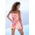 LASCANA Bandeauoverall mit Alloverprint orange|rot 40