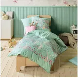 KAEPPEL Biber Bettwäsche "Bunnys", jade 100x135 cm + 40x60 cm - grün