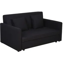 Homcom Schlafsofa 2-Sitzer mit Bettfunktion Stauraum 152 x 101 x 81cm