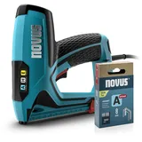 novus tools 031-0369 Elektrotacker Klammerntyp Typ 37, Typ 53 Klammernlänge 6 - 14 mm