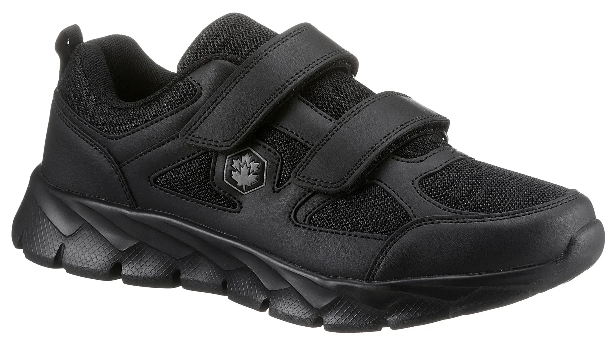Klettschuh LUMBERJACK Gr. 44, schwarz Herren Schuhe Stoffschuhe Komfortschuh, Freizeitschuh mit herausnehmbarer Innensohle