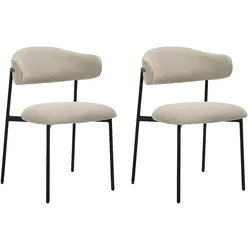 byLIVING Stuhl JERSEY, Breite 58 cm, taupe
