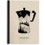 Matabooks - Steifbroschur Dahara A6 "Coffee"
