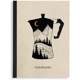 Matabooks - Steifbroschur Dahara A6 "Coffee"