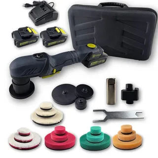 Akku Exzenterpoliermaschine Titan TDA1212B 3 Poliermodi im umfangreichen Set NEU
