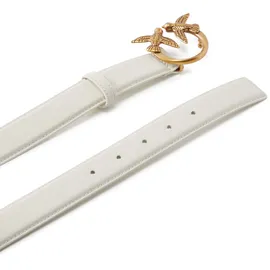 PINKO Gürtel Love Berry H3 Belt W85 White - Antique Gold