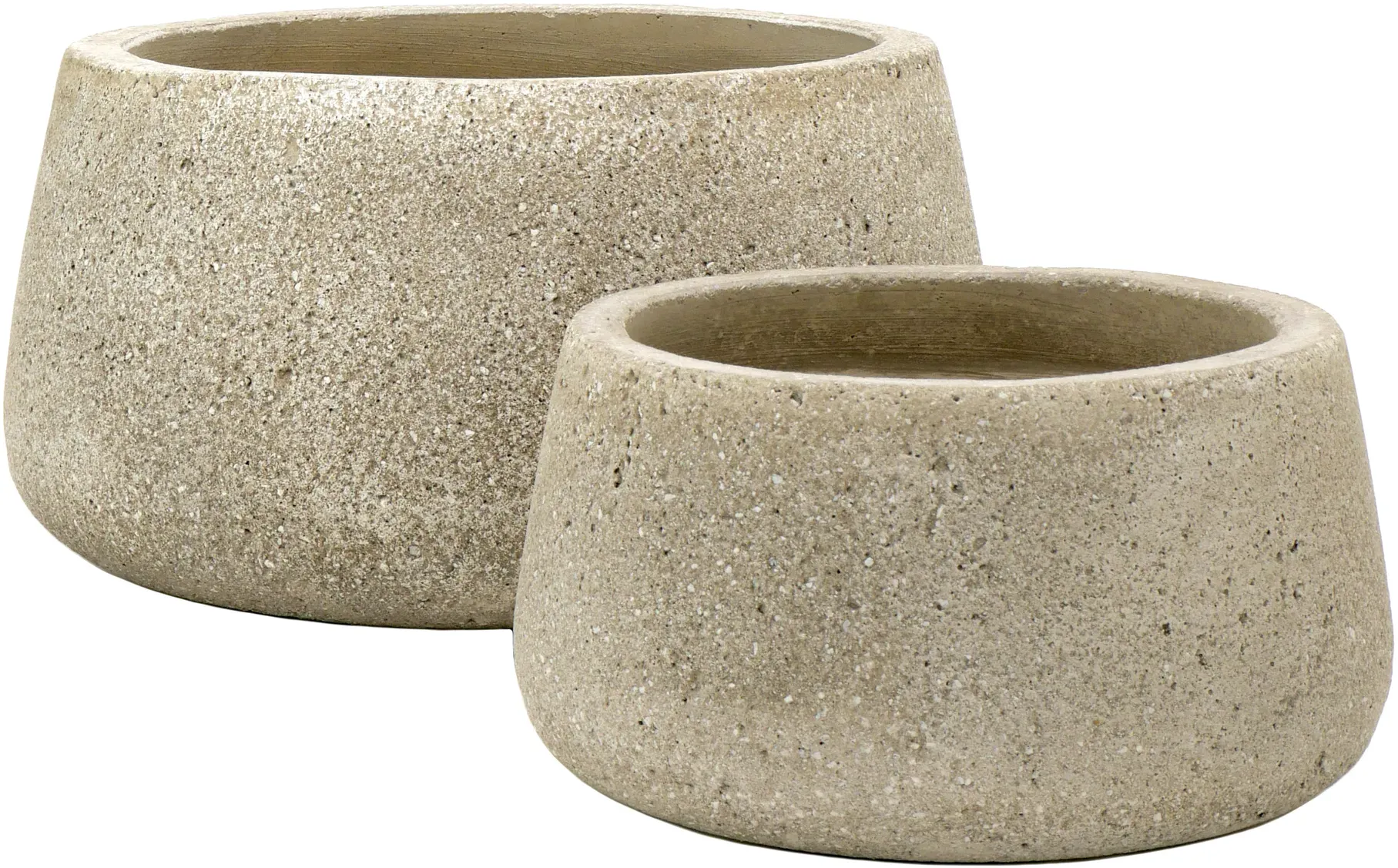 Schale Ruby - 2er Set - Kieselgrau