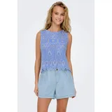 Only Spitzentop ONLTULUM Blau 40