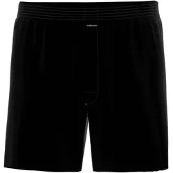 AMMANN Herren Boxershorts - Jersey Boxershorts Basic Cotton, lockerer Schnitt, Baumwolle Schwarz 2XL