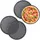 Relaxdays Pizzablech, 4er Set, rund, gelocht, antihaft, Pizza & Flammkuchen, aus Stahl, Knusperblech, ∅ 32 cm, anthrazit