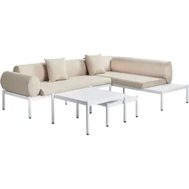 Beliani Rasiglia Loungeset 5-Sitzer beige