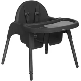 KIKKABOO Jammy Schwarz inkl. Fußstütze/Gurt/Bechervertiefung