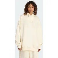 Adidas Essentials Linear Oversized Hoodie Cream White S