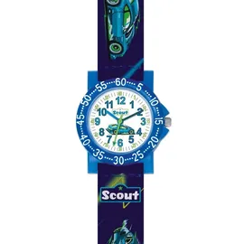 Scout The IT-Collection 280375033 Quarzuhr Gehäusefarbe schwarz Armbandtyp Silikonarmband Armbandfarbe blau