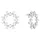Swarovski Ohrstecker Matrix silber 5601509