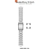 Hamilton Metall Khaki King Quartz / Band-set Edelstahl H695.685.104 - silber