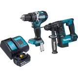 Makita Makita, Elektrowerkzeug Set, DLX 2278 SF1 Akku Kombo Kit + DHP 484 Schlagbohrschrauber 54 Nm + DHR 171 Bohrhammer 1,2 J +